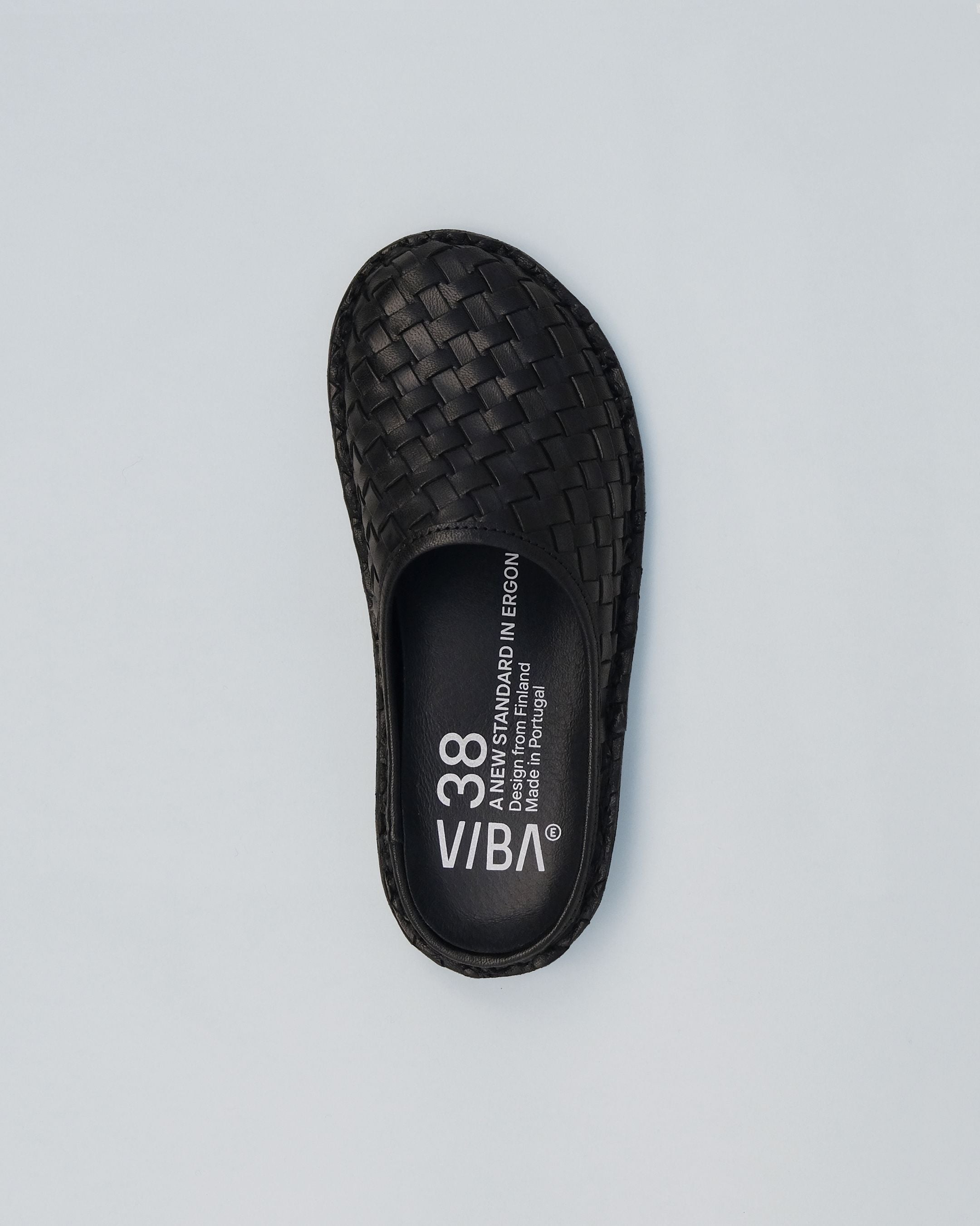 ROMA Woven Leather Preto Black