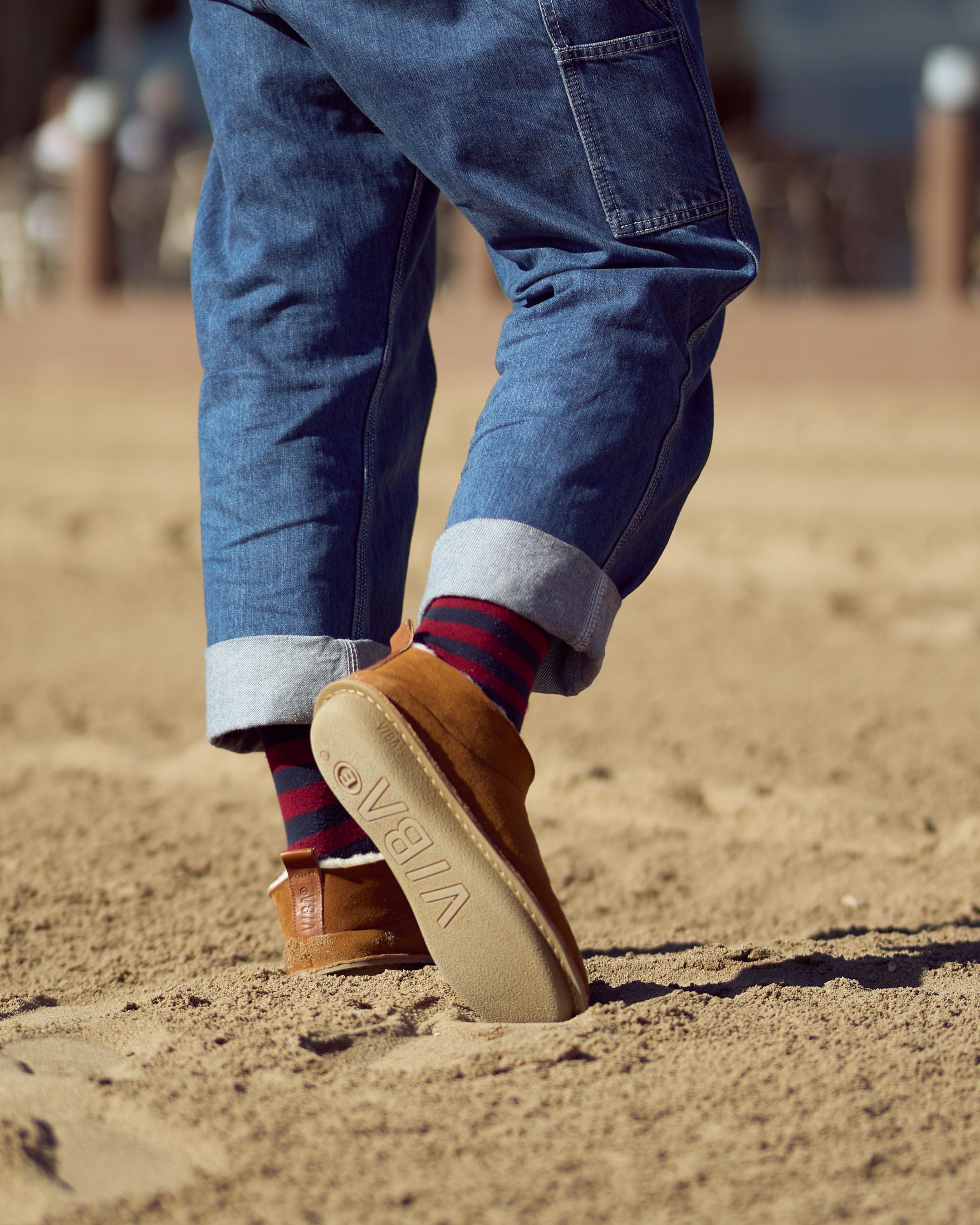 TE KUITI Shearling Chestnut Brown