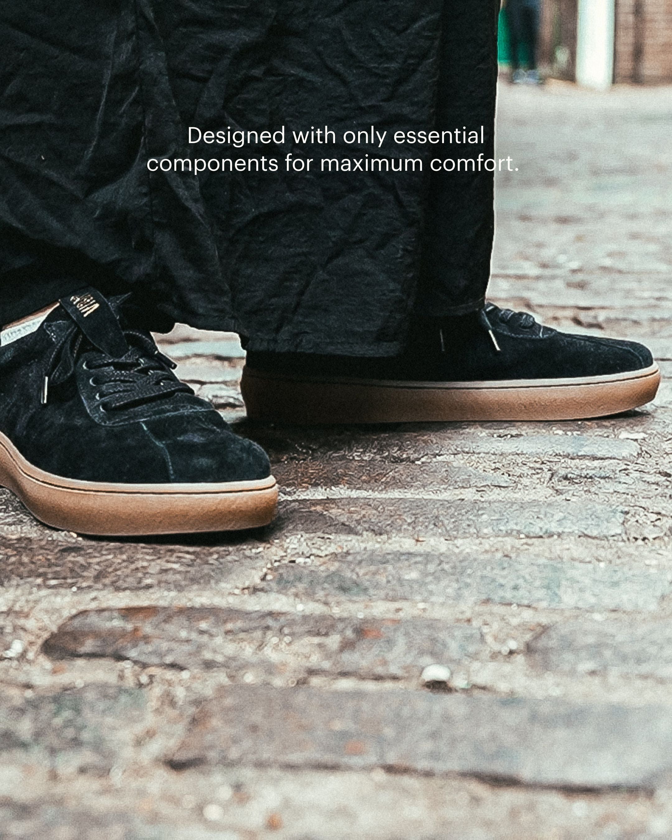 SYDNEY Bio Suede Black/Gum