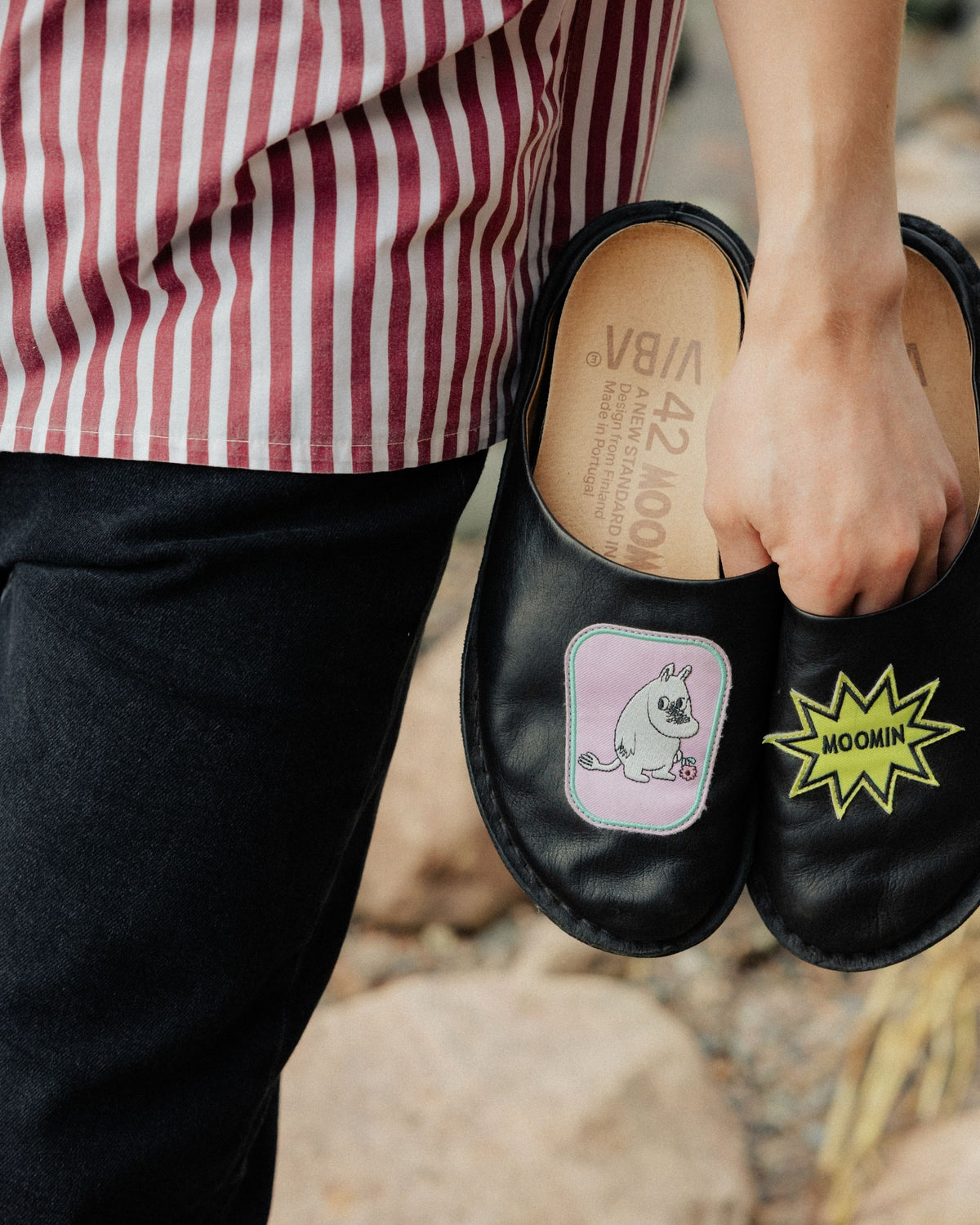 MOOMIN x VIBAe ROMA Leather Preto Black