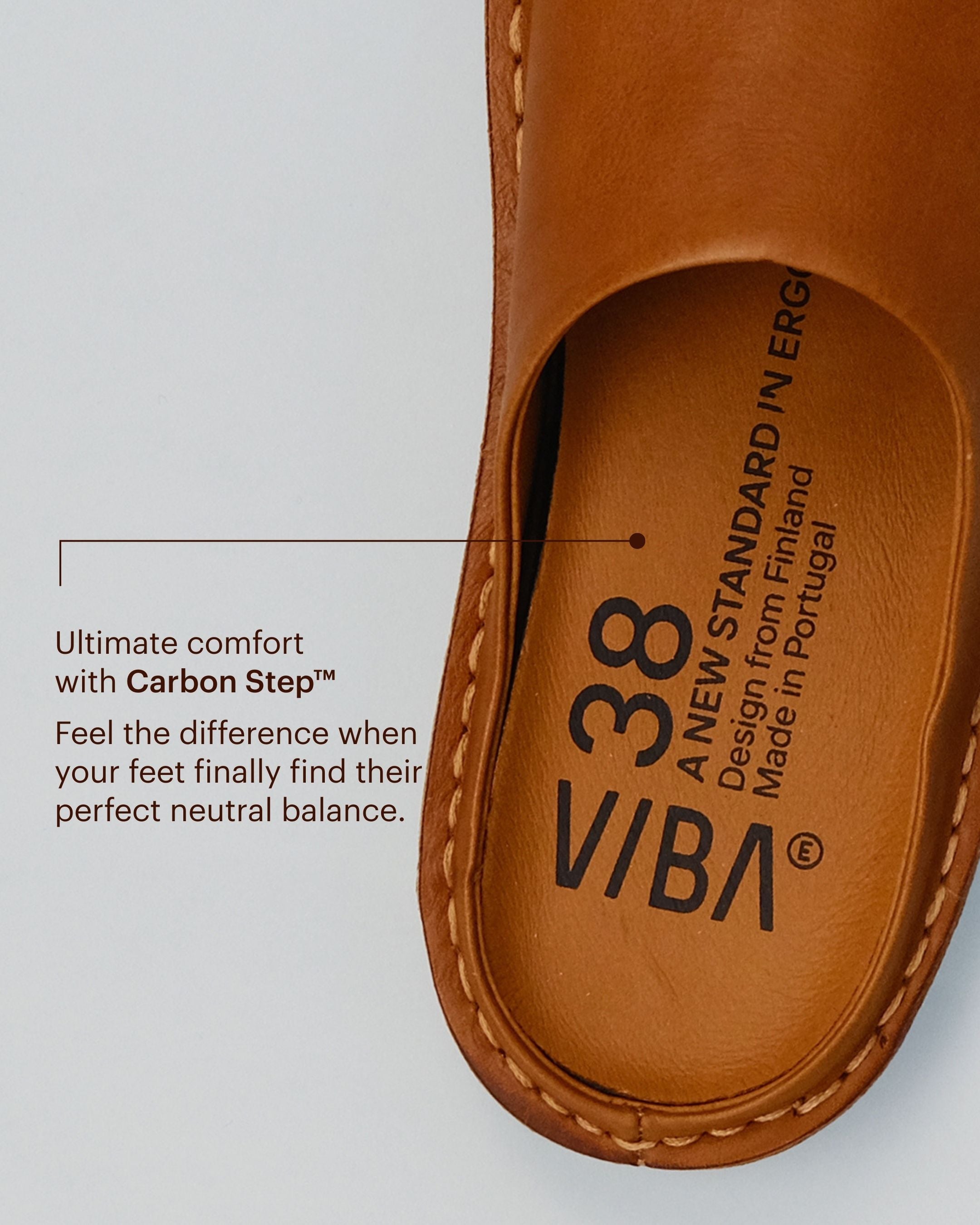 SAINT TROPEZ Leather Cognac Brown