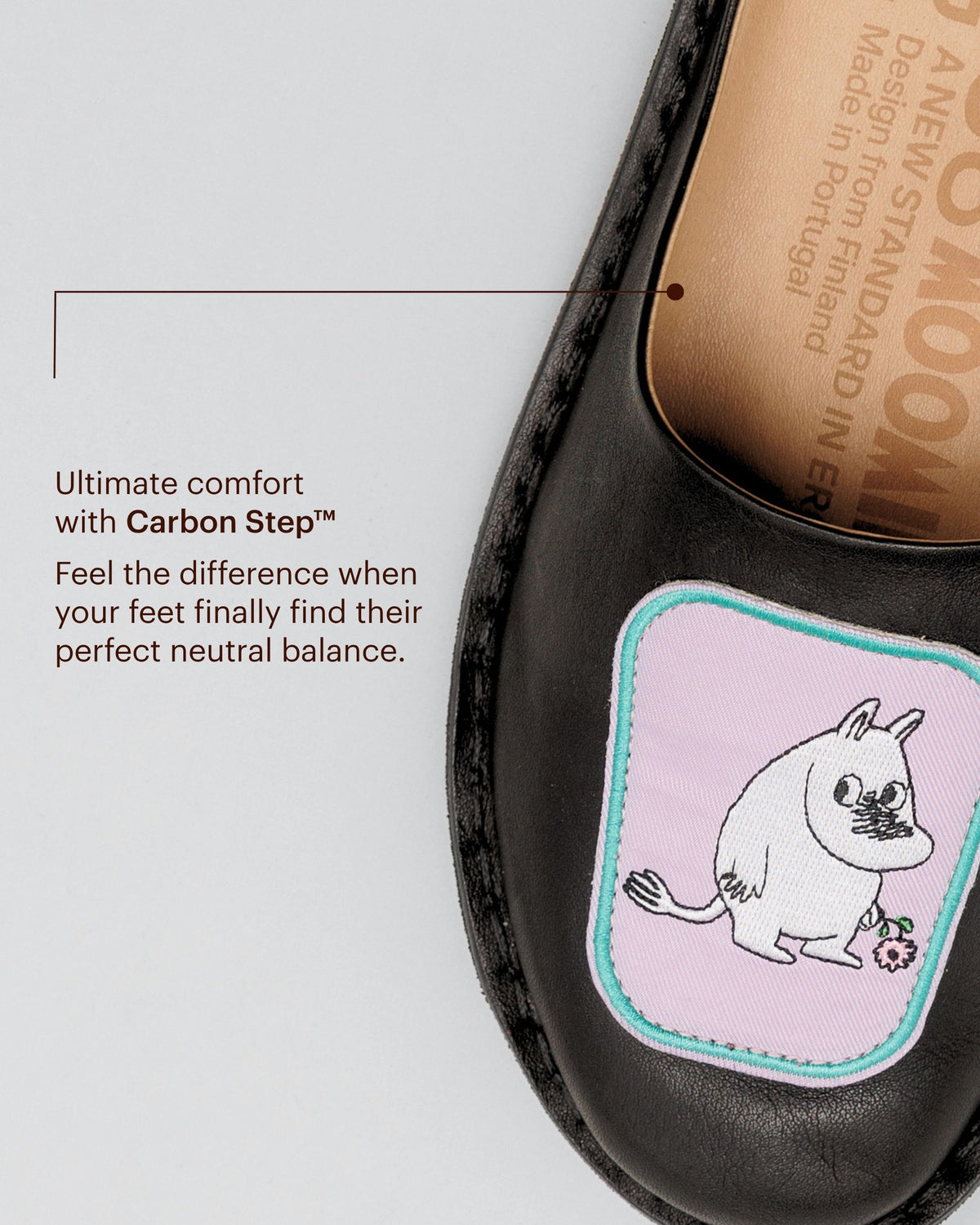 MOOMIN x VIBAe ROMA Leather Preto Black