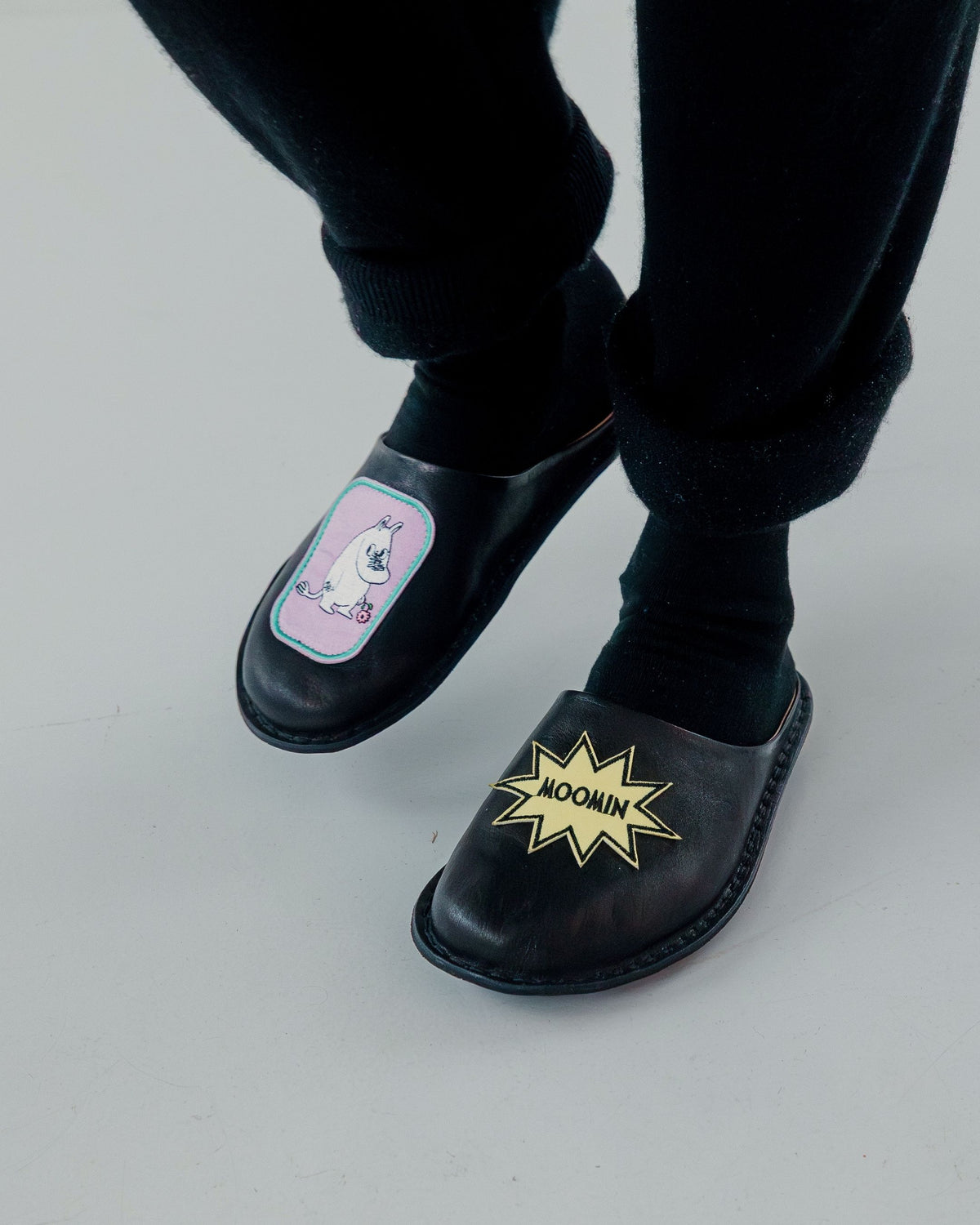 MOOMIN x VIBAe ROMA Leather Preto Black