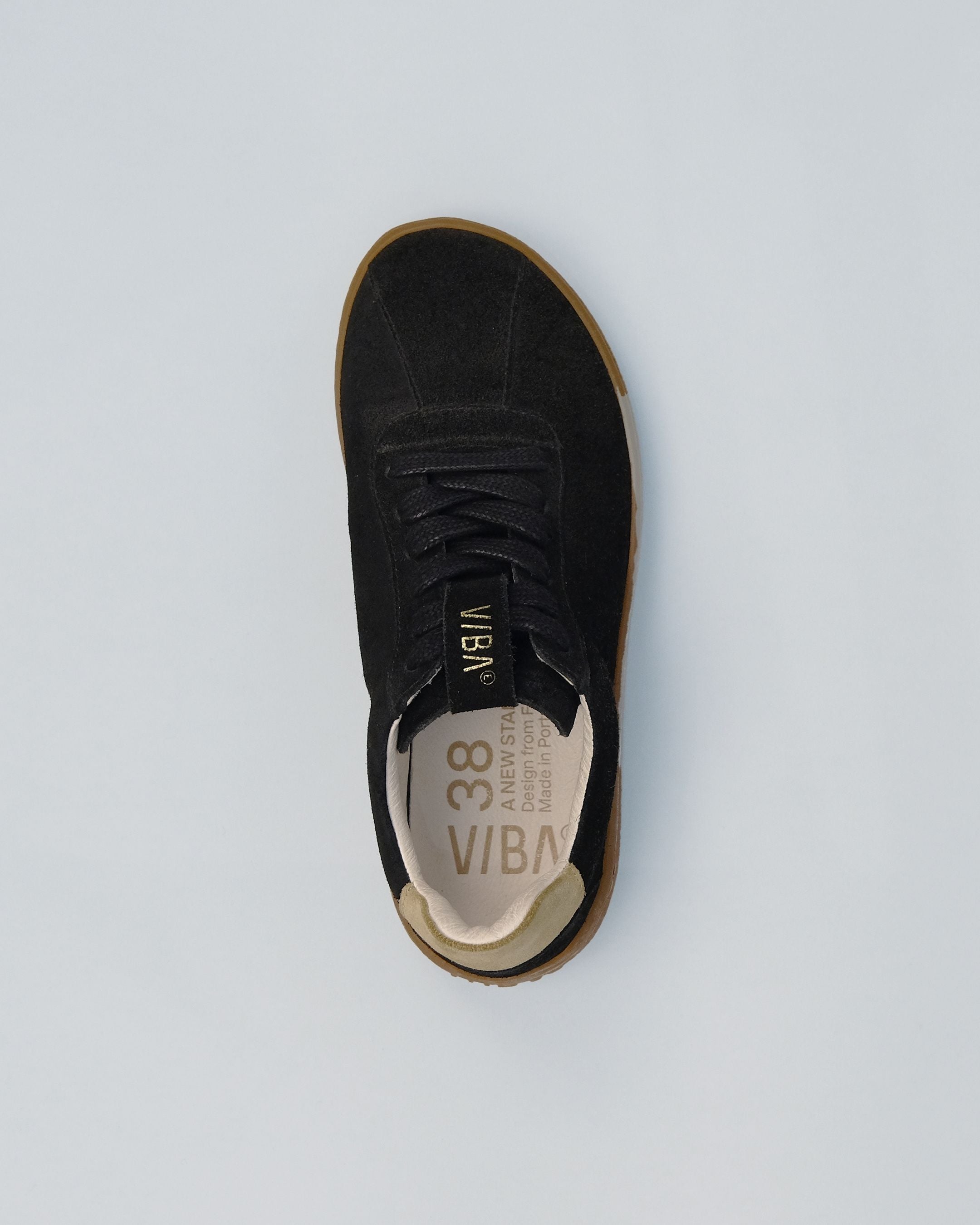SYDNEY Bio Suede Black/Gum