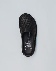 ROMA Woven Leather Preto Black