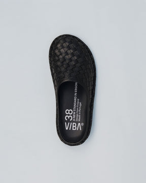 ROMA Woven Leather Preto Black