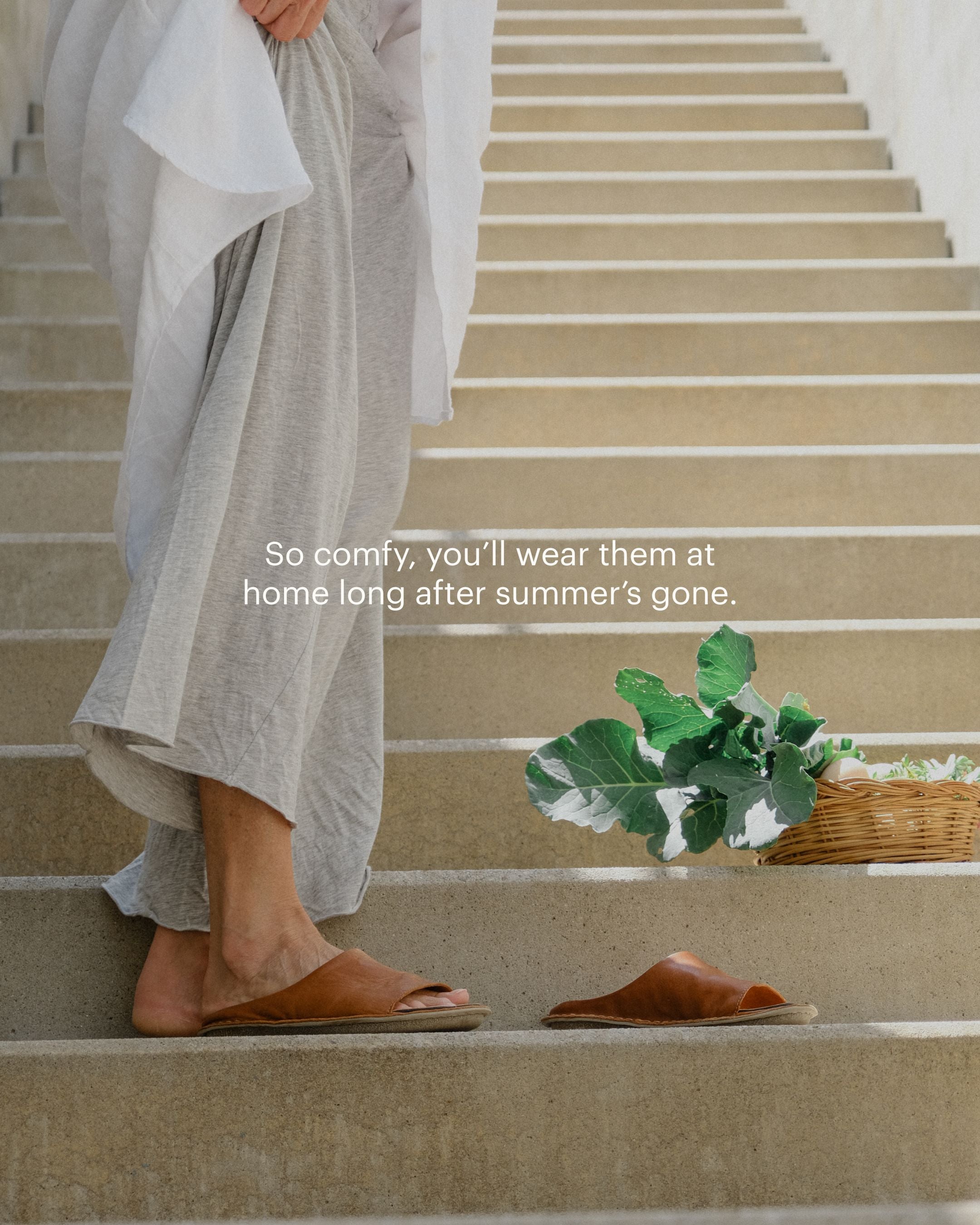 SAINT TROPEZ Leather Cognac Brown