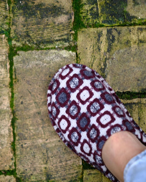 ROMA Wool Burel 1974 Burgundy