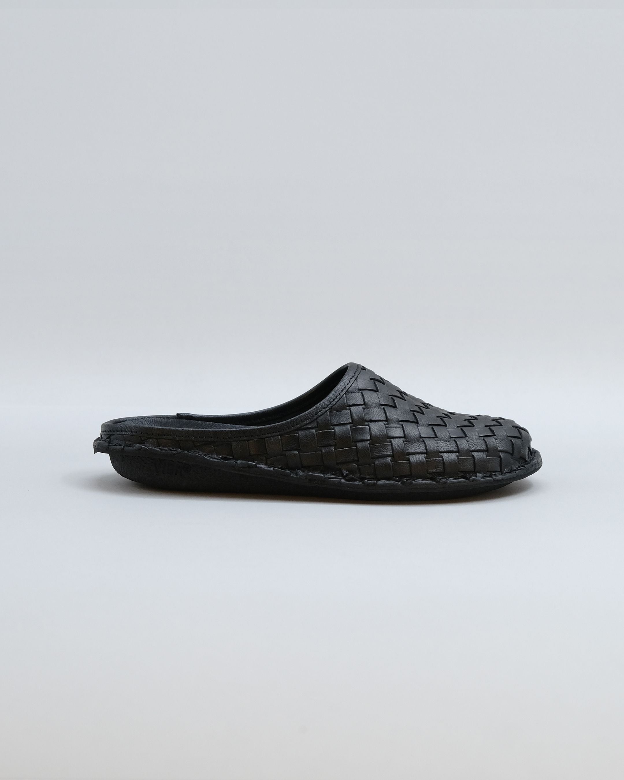 ROMA Woven Leather Preto Black