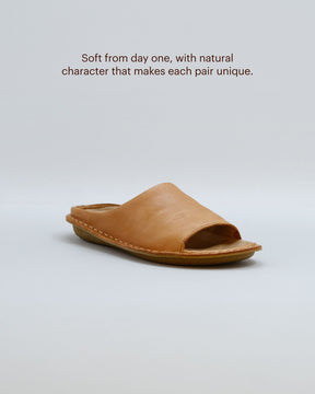 SAINT TROPEZ Leather Fawn Tan