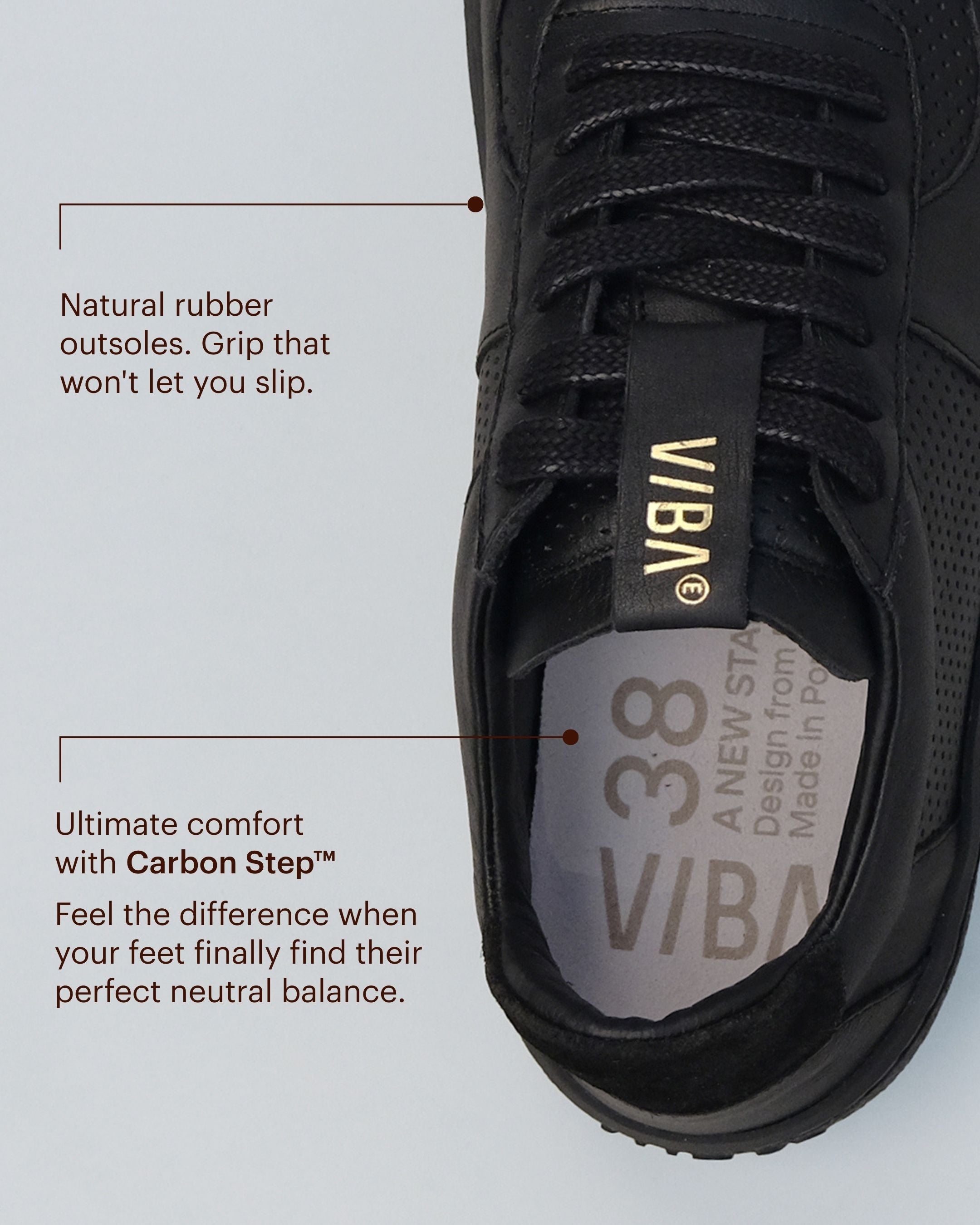 LONDON Bio Leather Black/Black