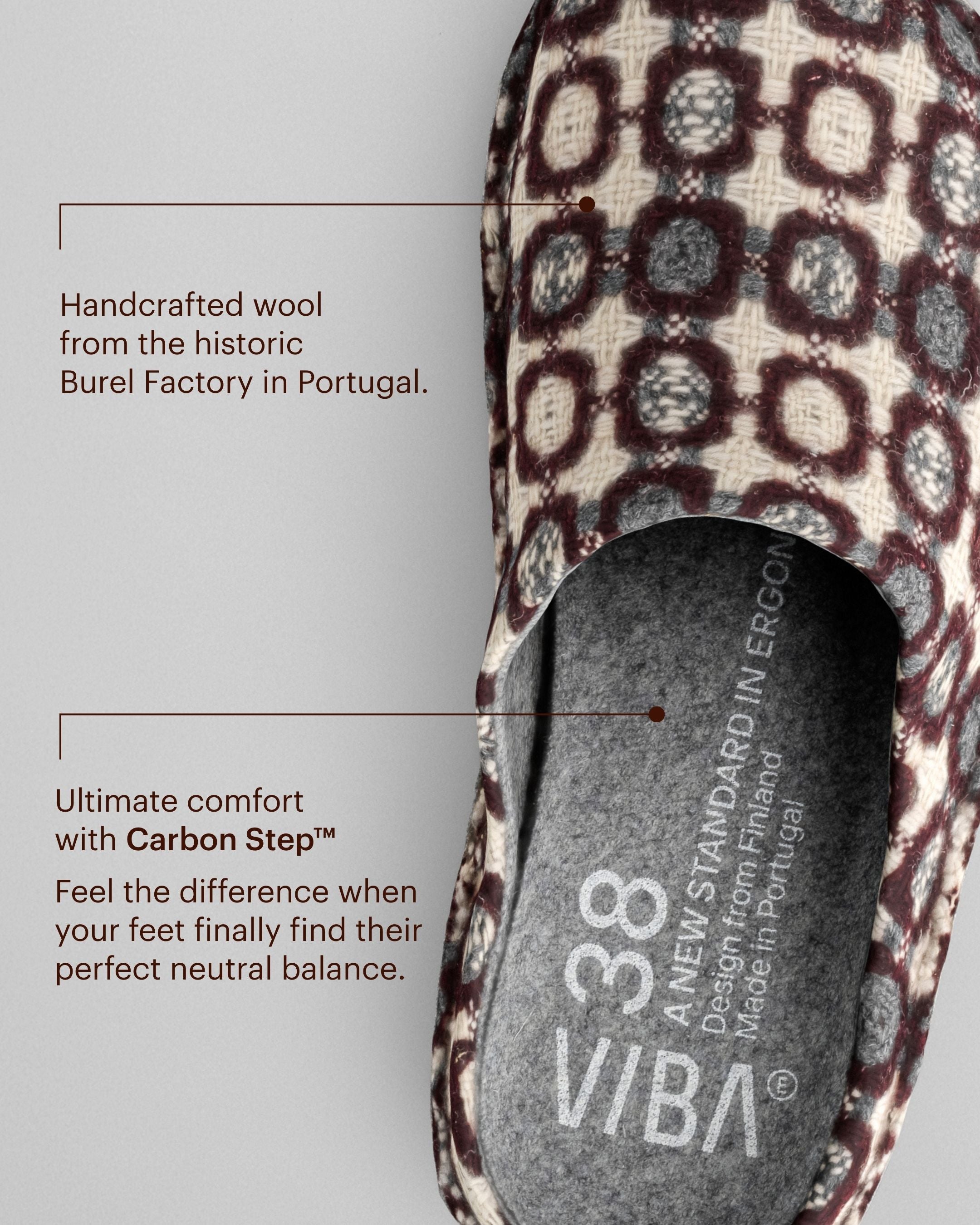 ROMA Wool Burel 1974 Burgundy