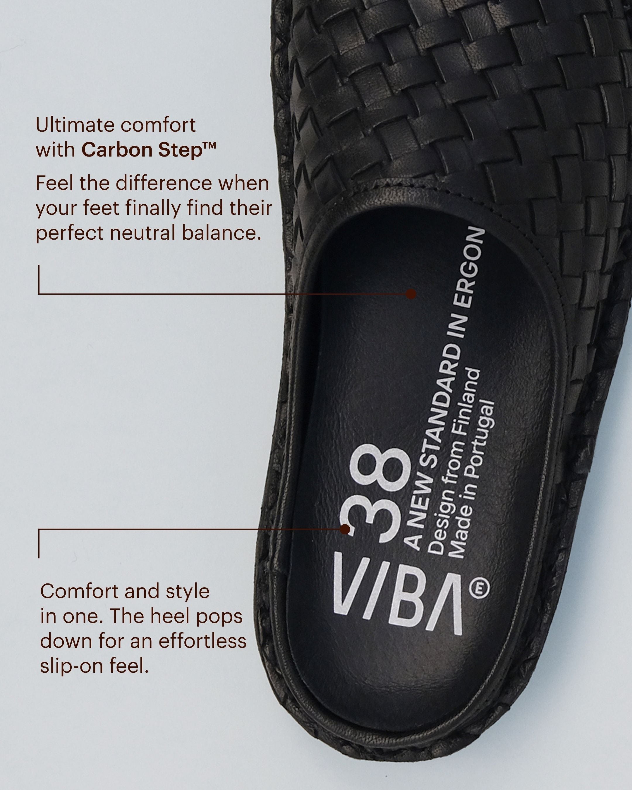 ROMA Woven Leather Preto Black