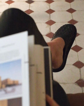 ROMA Woven Leather Preto Black