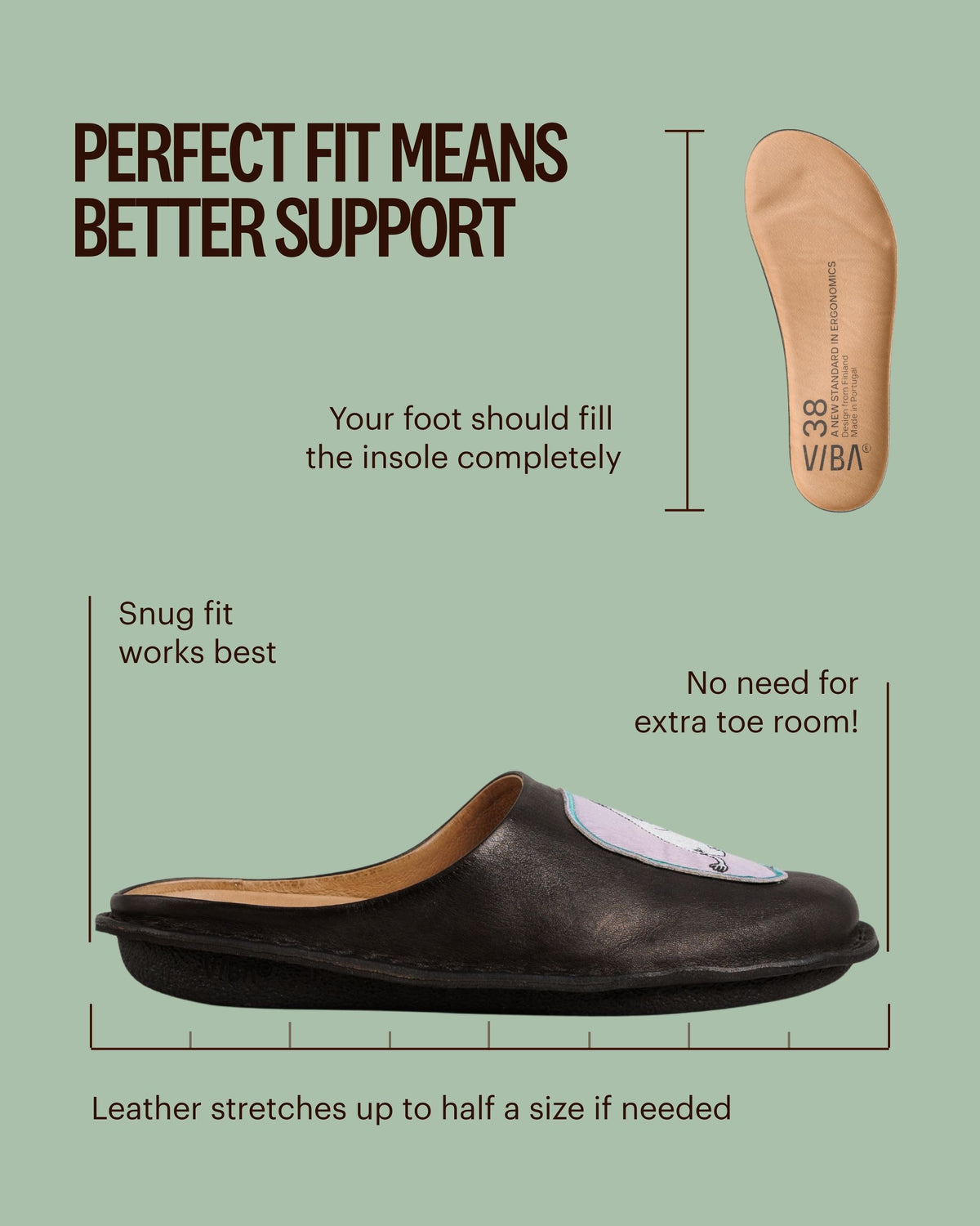 MOOMIN x VIBAe ROMA Leather Preto Black