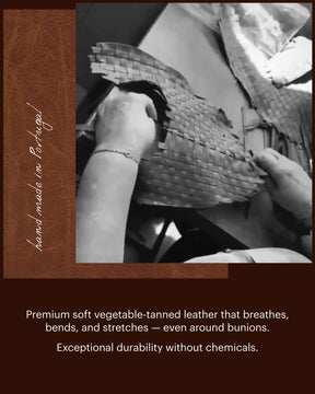 ROMA Woven Leather Cognac Brown