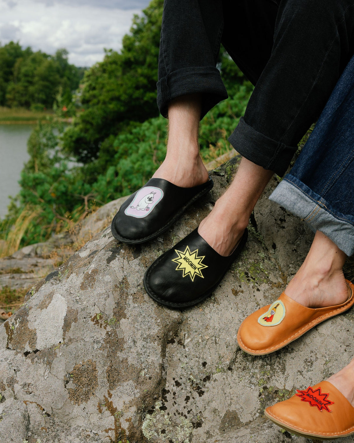 MOOMIN x VIBAe ROMA Leather Preto Black