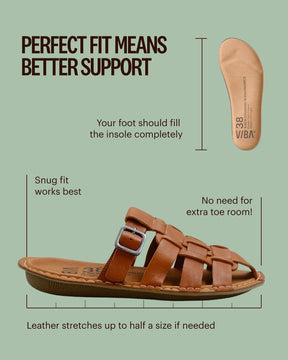 AMALFI Leather Cognac Brown