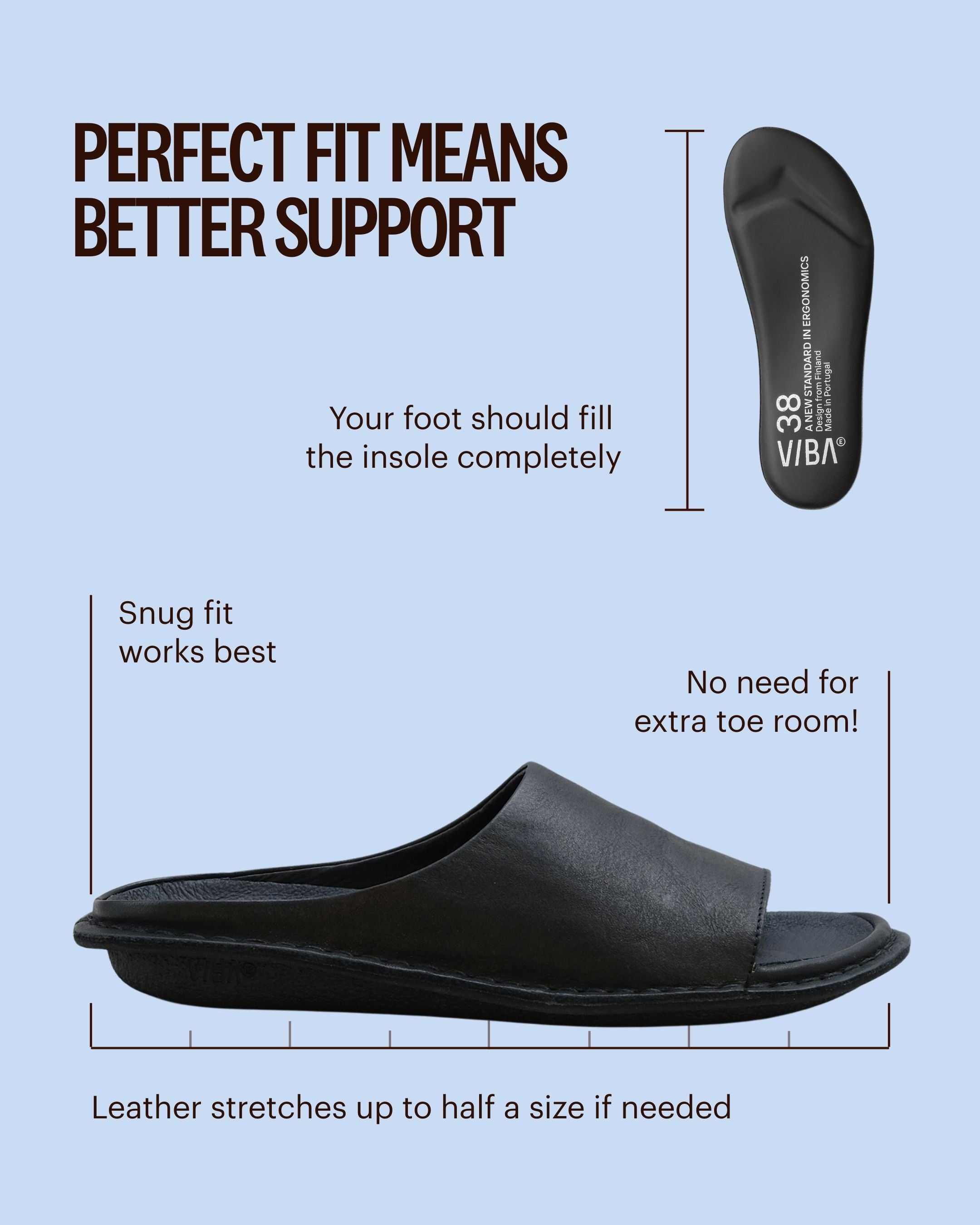 SAINT TROPEZ Leather Preto Black