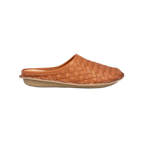 ROMA Woven Leather Cognac Brown